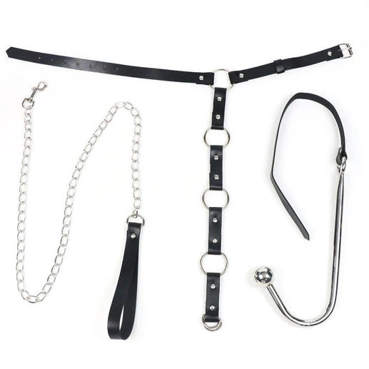 5853 EverydayUse Anal Collar Kinky Hook Leash with and 1027